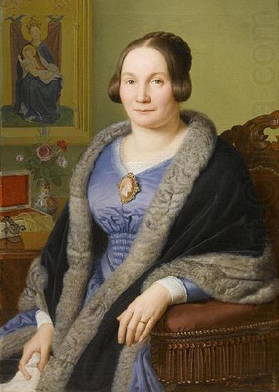 Portrait of Margarete von Soist. Signed and dated, Franz Ittenbach